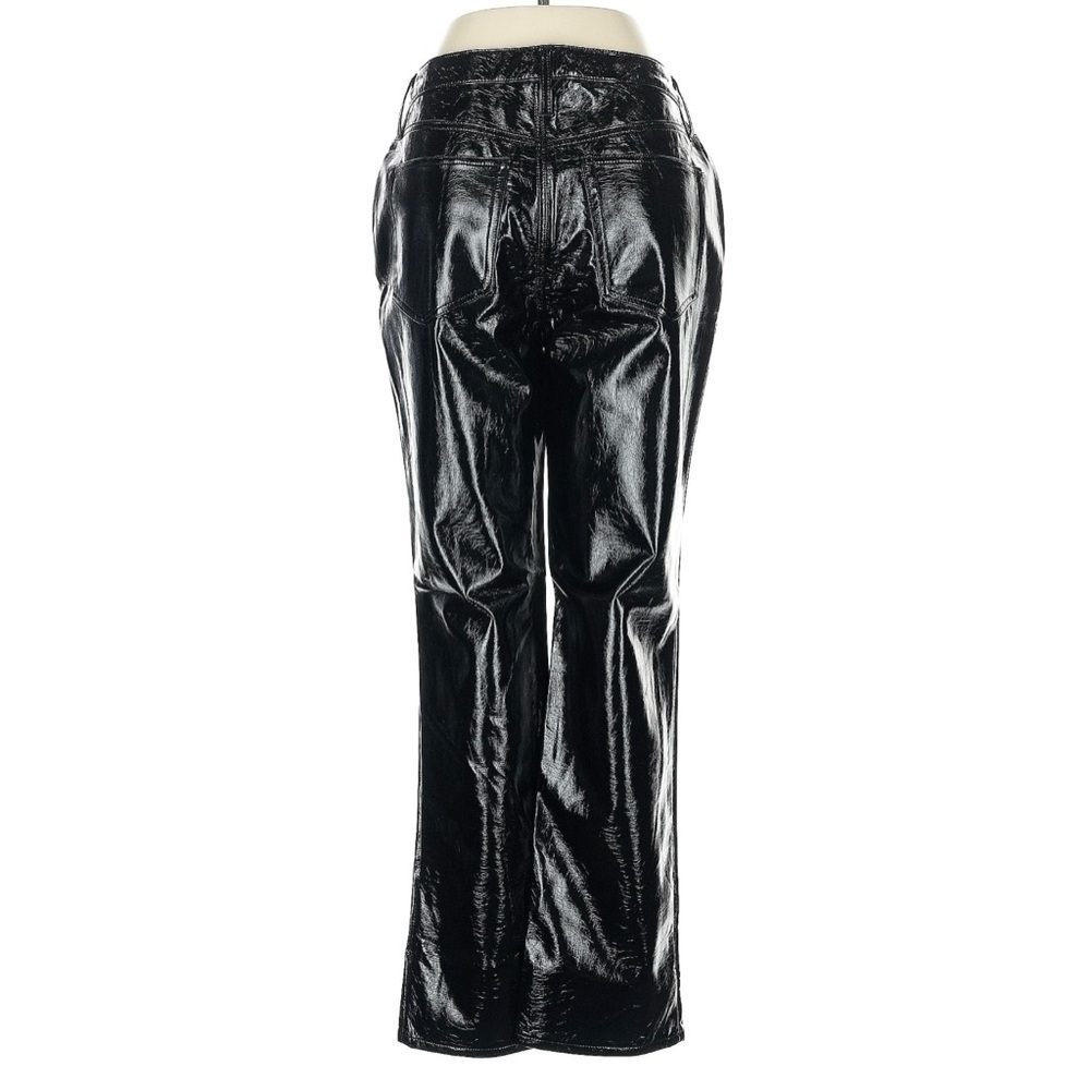 J.Crew Collection Faux Leather Pants High Rise Demi Boot Crop Black Size 28 NWT - Picture 3 of 10